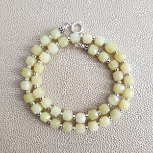 LEMON JADE NECKLACE--16"